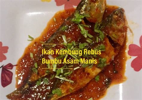 Resep Ikan Kembung Rebus Bumbu Asam Manis oleh Mang Gundul - Cookpad