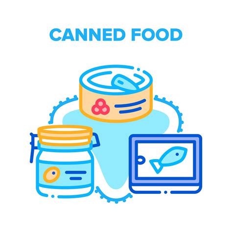 Canned Food Vector Concept Color Illustration 17364957 Vector Art at ...