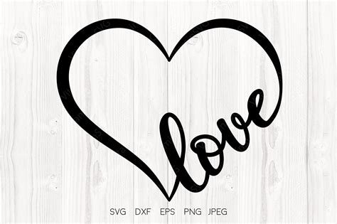 Love Heart Svg, Heart Svg, Valentine's Graphic by VitaminSVG · Creative Fabrica