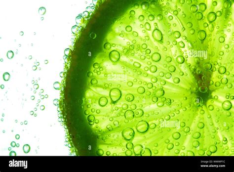 lime slice in water Stock Photo - Alamy