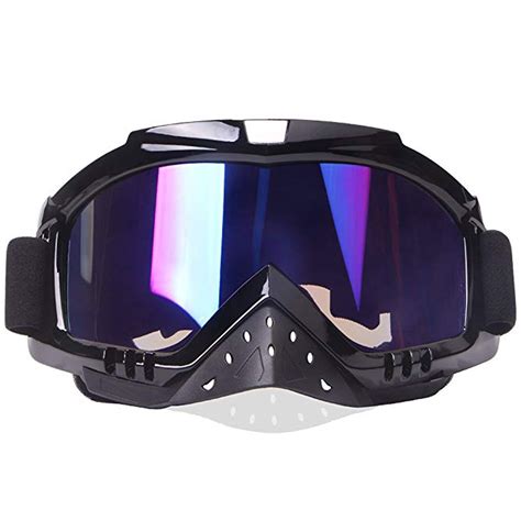 C.F.GOGGLE Motorcycle Goggles, Motocross Goggles Grip Helmet Windproof Dustproof Anti Fog Safety ...