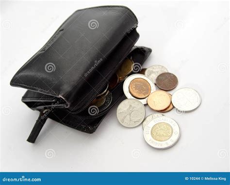 Wallet with Coins stock photo. Image of office, leather - 10244