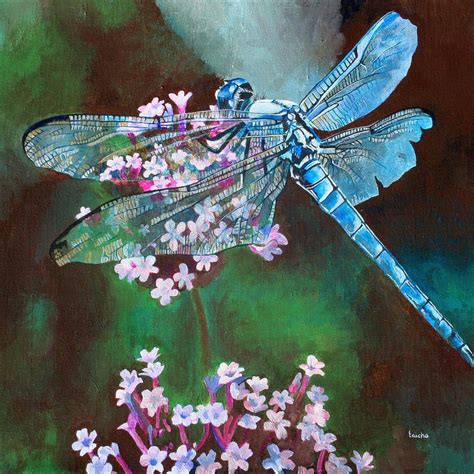 Dragonfly Acrylic Painting