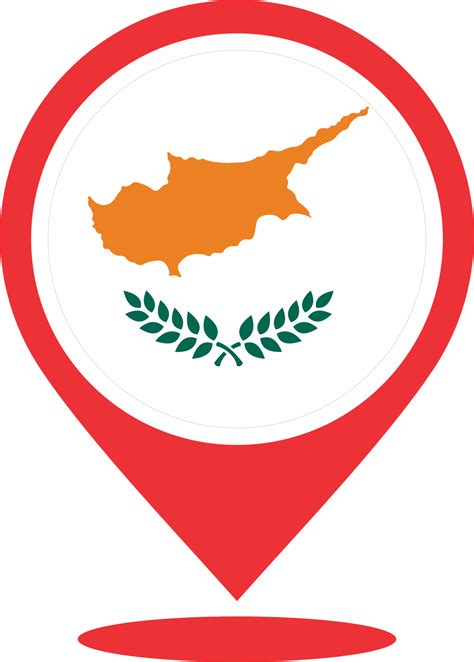 Cyprus flag pin map location PNG 22110138 PNG