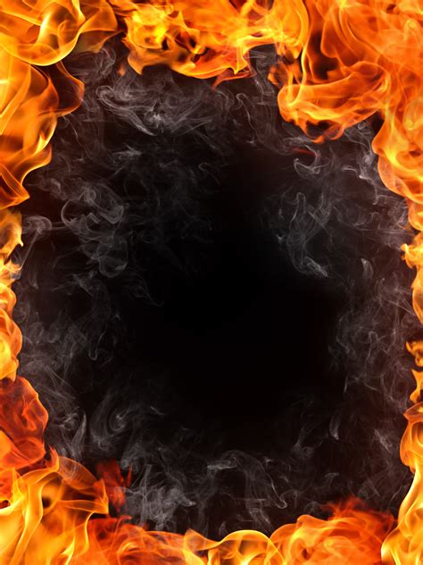 Burning Flame Border Background Material, Combustion, Flame, Frame Background Image for Free ...