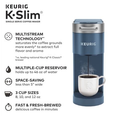 Keurig K- Slim Single Serve K-Cup Pod Coffee Maker, Multistream ...