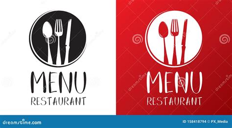 Restaurant Menu Logo Template Stock Illustration - Illustration of branding, logotype: 158418794