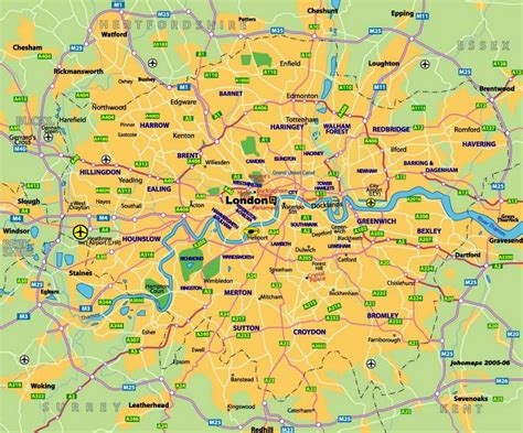 City Map of London - Free Printable Maps