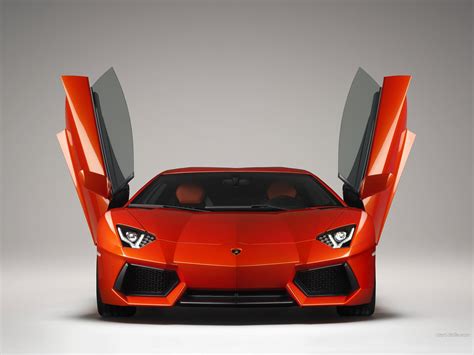 red, Lamborghini, Aventador, Front, View, Open, Doors Wallpapers HD / Desktop and Mobile Backgrounds