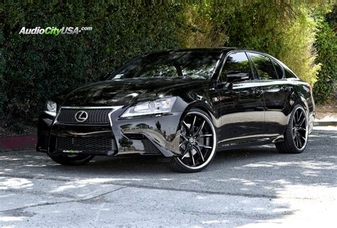 Lexus GS 350 custom wheels Lexani R Twelve 22x9.0, ET , tire size 235/30 R22. 22x10.0 ET 275/25 R22