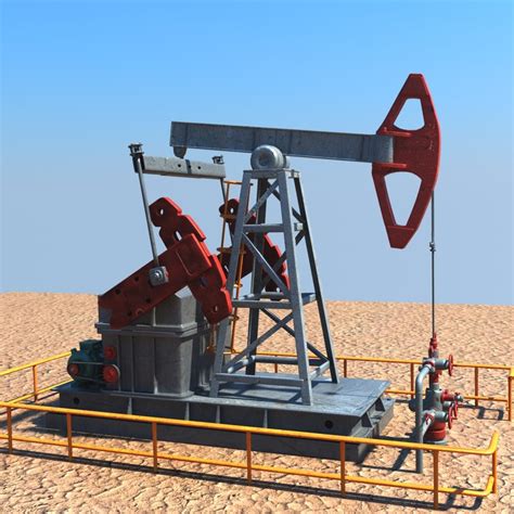 3d oil pump jack model