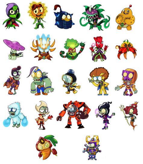 Plants vs Zombies Heroes Characters by JustinC1234 on DeviantArt