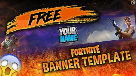 ~FREE GFX~ Fortnite Banner Template (Tutorial + Download) - YouTube