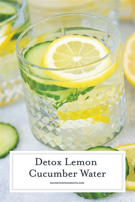 Lemon Cucumber Water - Easy Detox Water Recipe