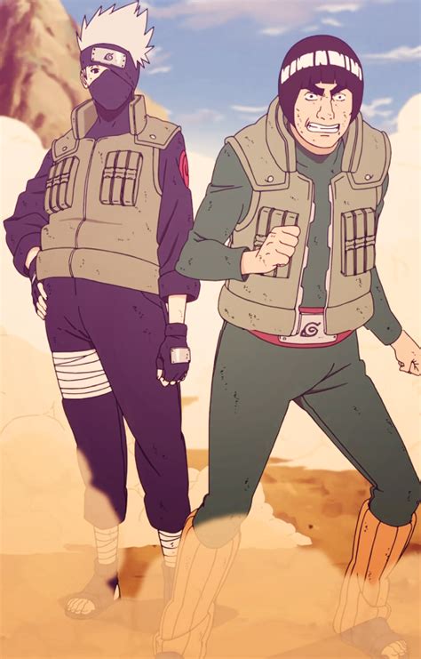 Hatake Kakashi and Might Guy | Naruto shippuden characters, Kakashi hatake, Kakashi sensei