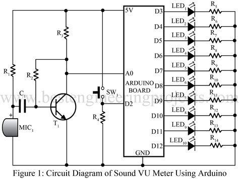 Sound VU Meter Using Arduino - Engineering Projects