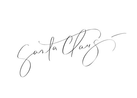 Santa Claus Signature Vector PNG, Vector, PSD, and Clipart With Transparent Background for Free ...