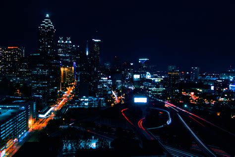 Wallpaper Night City, City Lights, Light, Buildings HD: Widescreen: alta definizione: fullscreen