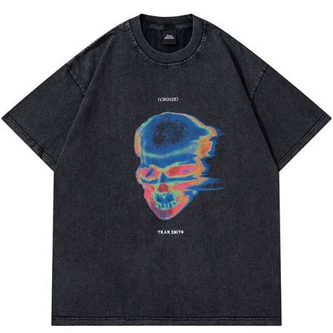 "Blue Skull" Unisex Men Women Streetwear Graphic T-Shirt | Shirt design inspiration, Graphic ...