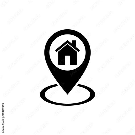 address icon vector. home location icon vector Stock Vector | Adobe Stock