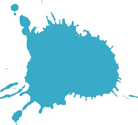 10 Blue Paint Splatters (PNG Transparent) | OnlyGFX.com