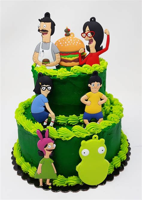 Buy Bob's Burger's Cake Topper Set Featuring The Belcher's Bob, Linda ...