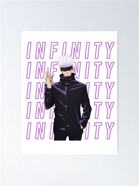 "Satoru Gojo Infinity" Poster by ChilledTaho | Redbubble