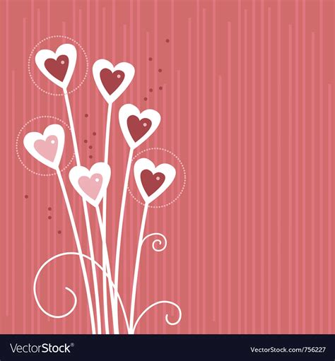 Cartoon background with abstract hearts Royalty Free Vector