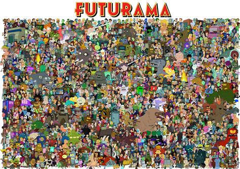 Remember Futurama With This Awesome Image of Every Character Ever ...