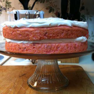 Strawberry sprite cake with whipped cream/cream cheese frosting ...