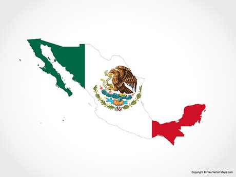 Printable Maps of Mexico | Free Vector Maps