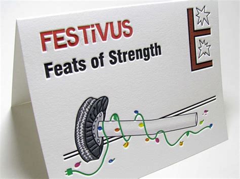 Festivus Feats of Strength Holiday Cards - Digby & Rose | Digby & Rose Invitations DC