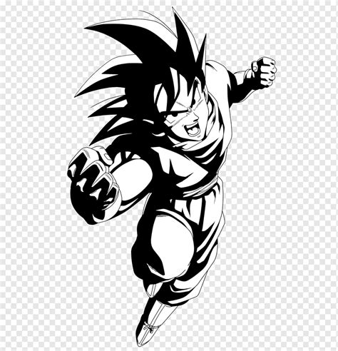 Goku Blanco Y Negro Png