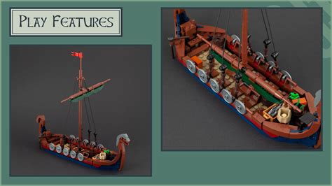 LEGO MOC LEGO Viking Longship by JonasKramm | Rebrickable - Build with LEGO