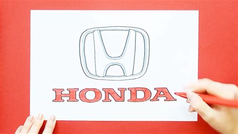 How to draw Honda Logo - YouTube