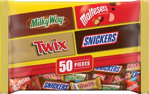 Mars Chocolate Favorites Halloween Candy Bars Variety Pack, 50 ct / 25.4 oz - Fry’s Food Stores