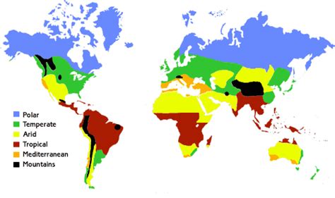 What are climate zones? - Internet Geography