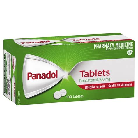 Panadol 500mg 100 Tablets - Chemist Warehouse