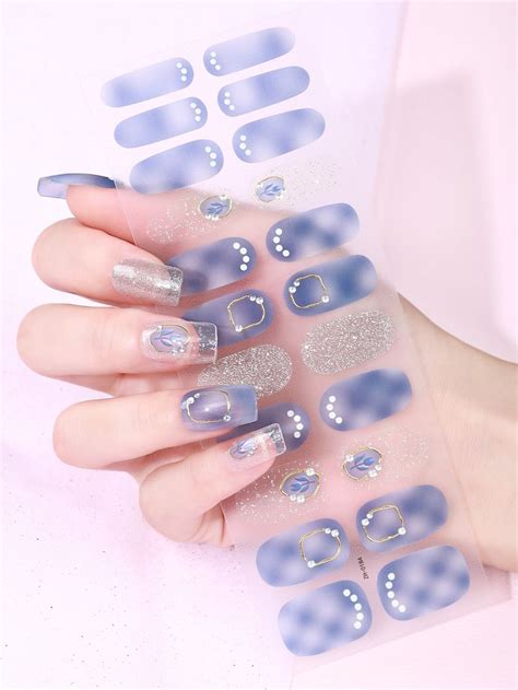 1sheet Ombre Nail Sticker & 1pc Nail File | Ombre nails, Nail stickers, Nails