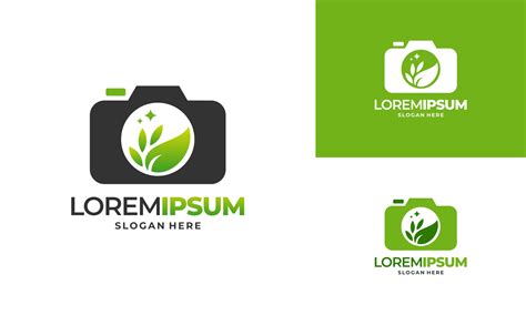 Nature Photography logo designs concept vector, Leaf and camera logo 3015812 Vector Art at Vecteezy