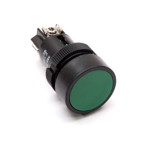 22mm NO NC Green Momentary Push Button Switch - Electroncart