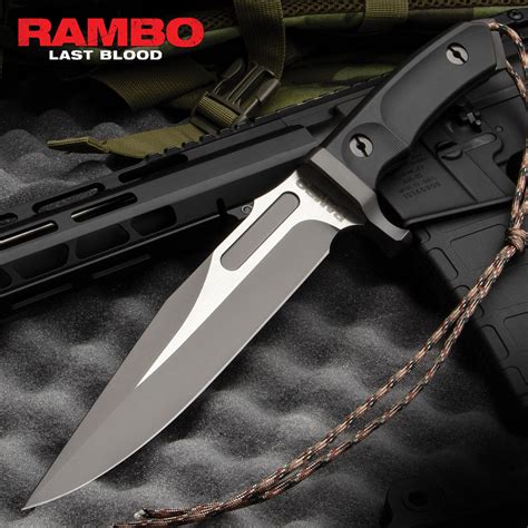 Rambo Last Blood Bowie Knife With Sheath - MK8 | BUDK