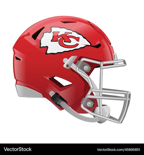 Helmet of the kansas city chiefs american football