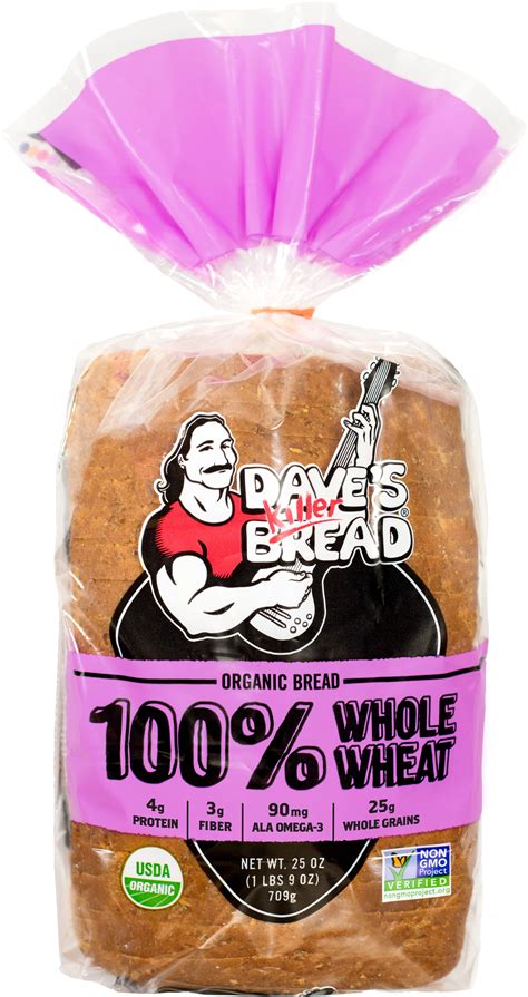 100% Whole Wheat — Dave's Killer Bread | Organic, Non-GMO Project Verified Whole Grain Bread