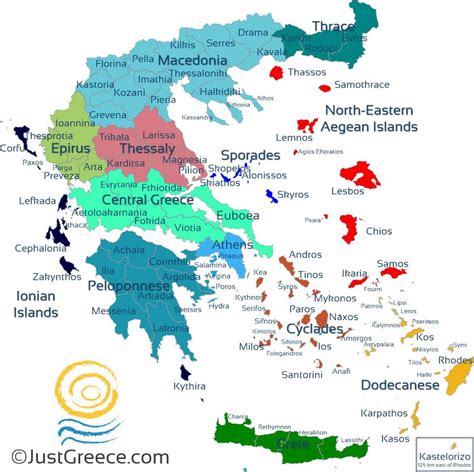 Map of Greek islands - Greek isles map (Southern Europe - Europe)