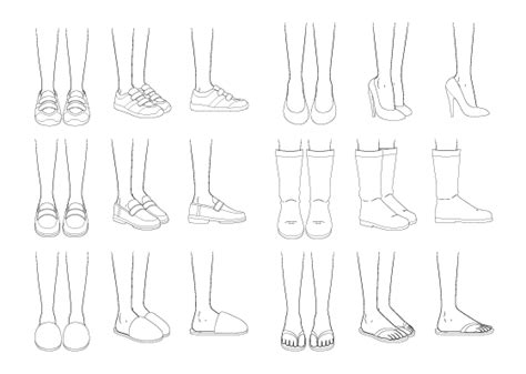 How to Draw Anime Shoes Step by Step - AnimeOutline