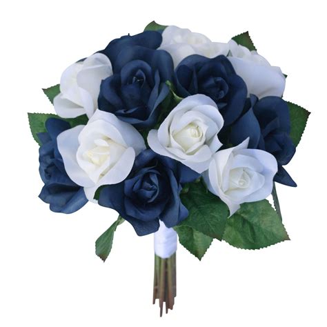 Natural Navy Blue Flowers - RJ's Florist: White and Navy Blue wedding flowers / Buy navy blue ...