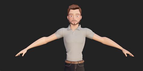 Rigged - Stylized Character Boy - Dung - Blender Cycles And Eevee - Blender Market