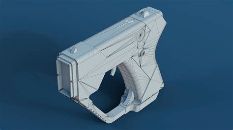 Sci-fi handgun 3D Model $49 - .blend .obj .unknown - Free3D