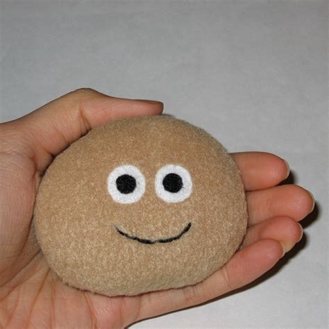 Pet Rock Plush Tan by magicyam on Etsy